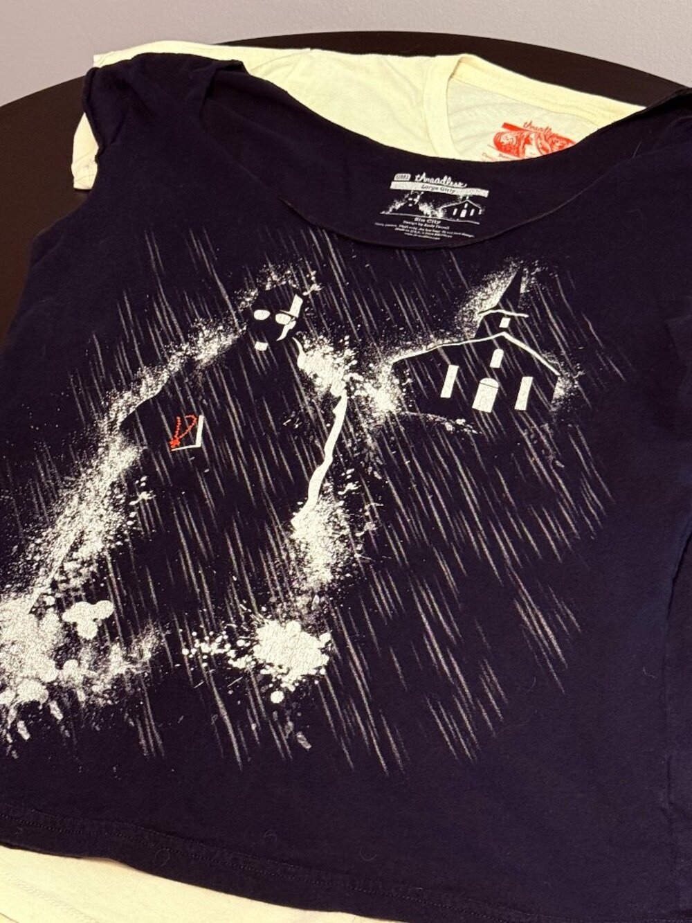 Threadless Sin City Girly Tee L Andy Farrel Noir Comic Graphic Shirt Goth